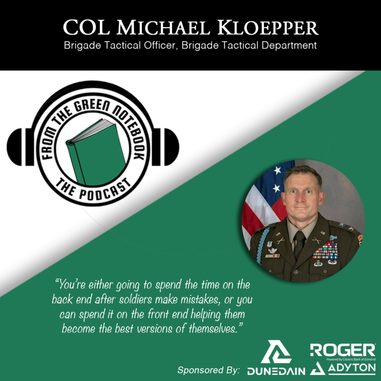 Ep 184- Before the Lessons Disappear with Colonel Michael Kloepper